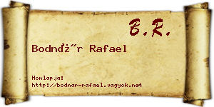 Bodnár Rafael névjegykártya